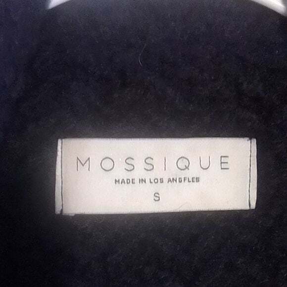 Mossique Wool Coat Black Small - Picture 3 of 3